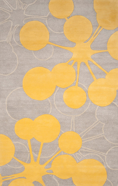 Organic Modern Rug — Bubble In Gray, 2x3 - modern - rugs - by 