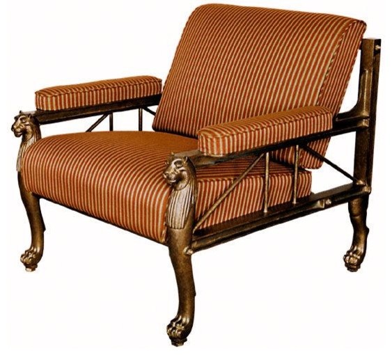 Egyptian Lounge Chair Eclectic Armchairs And Accent Chairs other