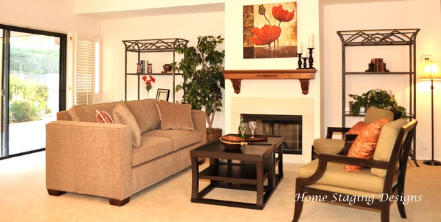 Beachview Home Staging contemporary living room