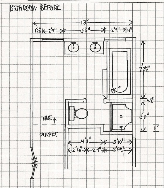 NLT Construction Floor plan Drawings Before modernbathroom