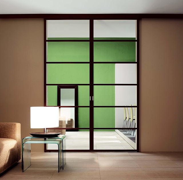 Italian Glass Doors - Contemporary - Living Room - other metro - by