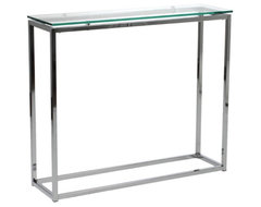 Euro Style Sandor Console Table - Clear modern-side-tables-and-accent-tables