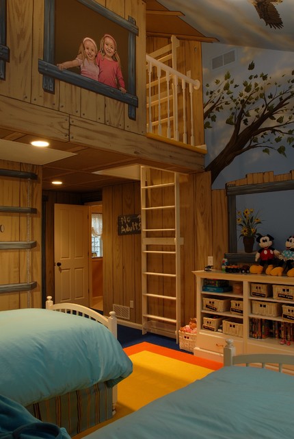 Tree House Bedroom - eclectic - kids - minneapolis - by Gabberts ...