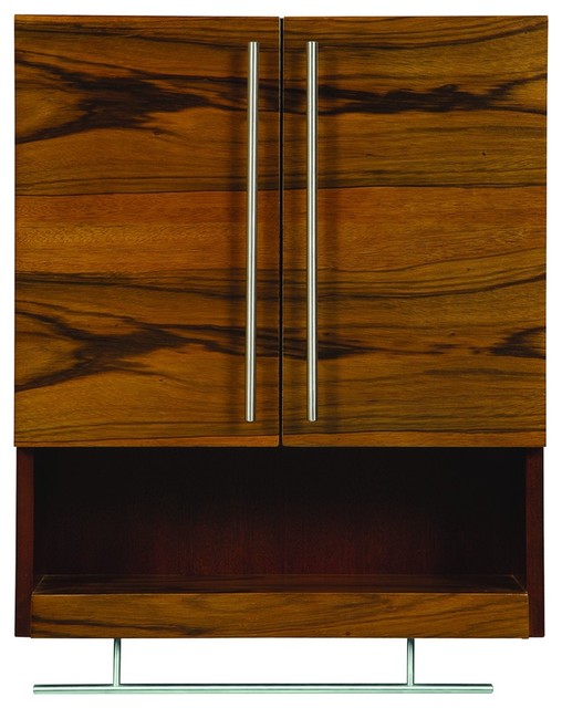 Decolav 5261-BLM Mila Wall Mounted Cabinet in Black Limba and ...