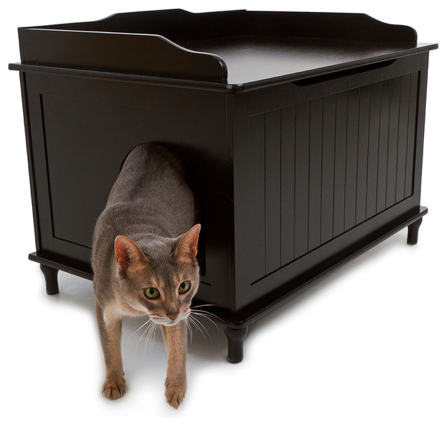 Designer Catbox Litter Box Enclosure Traditional Litter Boxes And