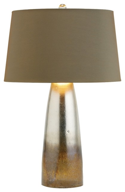 Leopard Silveria Glass Table Lamp - Contemporary - Table Lamps