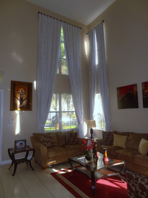 24 Ft Tall Custom Sheer Drapes Lined With Blackout Eclectic Other Metro By Maria J | 24 ft tall custom sheer drapes lined with blackout eclectic miami by maria j window 24 Ft Tall Custom Sheer Drapes Lined With Blackout Eclectic Other Metro By Maria J | 24 ft tall custom sheer drapes lined with blackout eclectic miami by maria j window