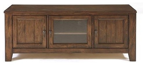 Broyhill - Attic Heirlooms 60" Entertainment Console In Natural Oak ...