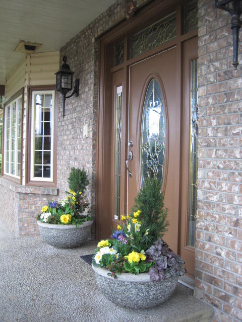 Spring Planter Decor - traditional - outdoor planters - vancouver ...