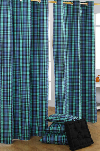 Black And Blue Plaid Curtains - Best Curtains 2017