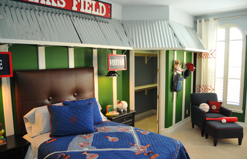20 baseball themed bedroom decoration ideas | boys home run room