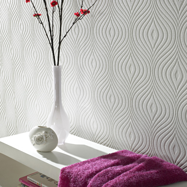 Curvy Paintable wallpaper - Contemporary - Wallpaper - by 