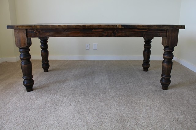 72 Baluster Turned Leg Dining Table Farmhouse Dining