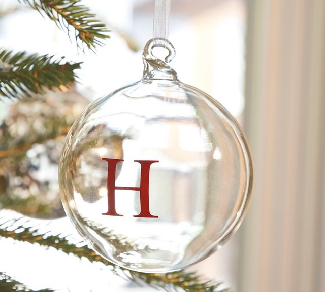 monogrammable glass globe ornament traditional monogrammable glass globe ornament traditional