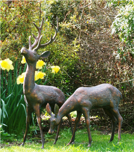 woodland animal garden statues