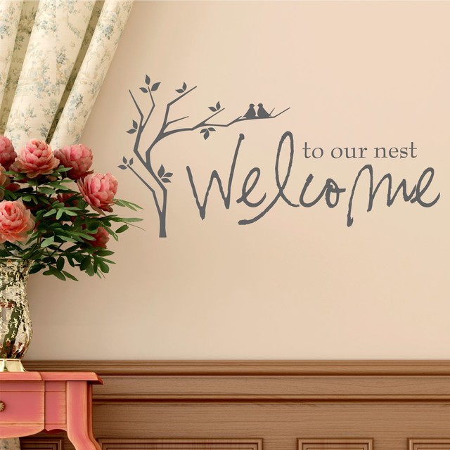 To Our Nest Entry Wall Quotes Decal, Slate Traditional Wall