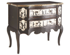 Butterfly Lovers Painted Chest asian buffets and sideboards