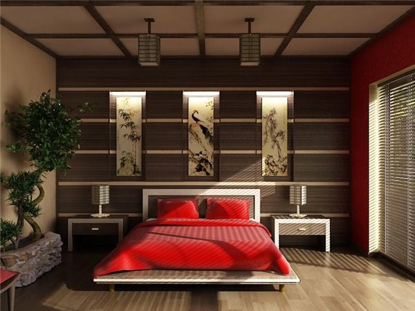 Japanese style bedroom asian-bedroom