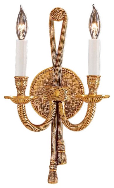 Metropolitan Rope and Tassel Bronze 2-Light Wall Sconce - Traditional - Wall Sconces - by ...