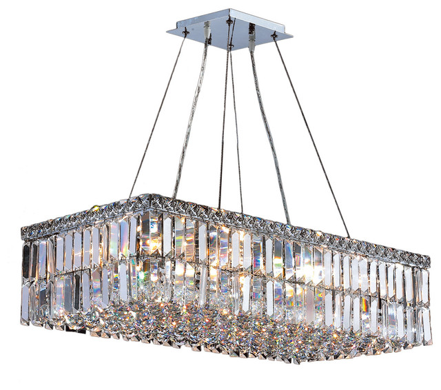Rectangular Crystal Chandelier Lighting Rectangular Crystal Chandelier Lighting