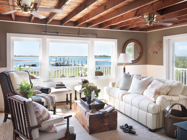 Coastal Cottage - beach style - living room - providence - by Kate 