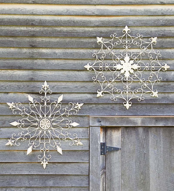 iron snowflake decorations contemporary seasonal iron snowflake decorations contemporary seasonal
