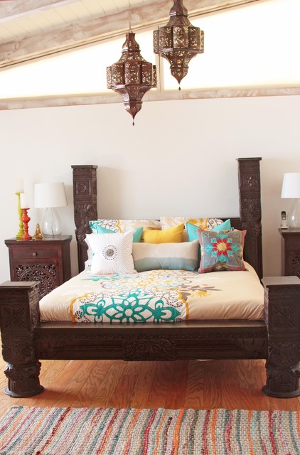 Indian Bed - Eclectic - Bedroom - los angeles - by Tara Design
