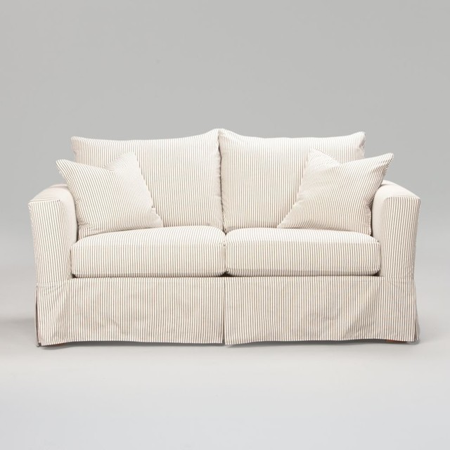 hampton 74" sofa slipcover Traditional Sofas by Ethan Allen
