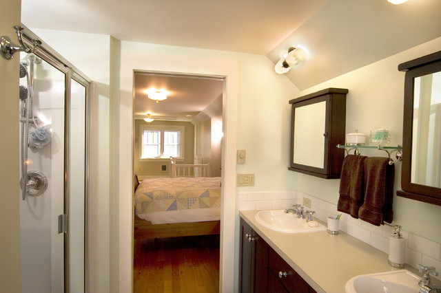 Master Bedroom & Bathroom Attic Remodel - Traditional - Bathroom ...