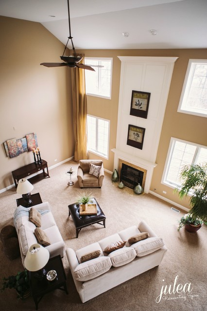 Model Home Design & Merchandising - traditional - living room ...