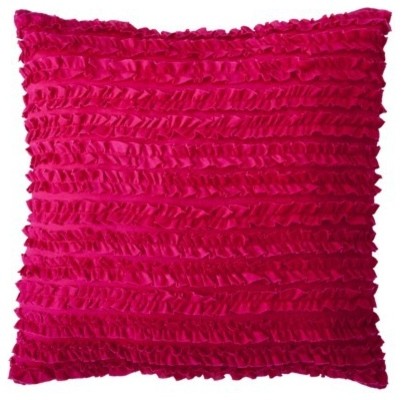 Xhilaration Ruffle Decorative Pillow, Pink - Eclectic - Decorative Pillows - by Target