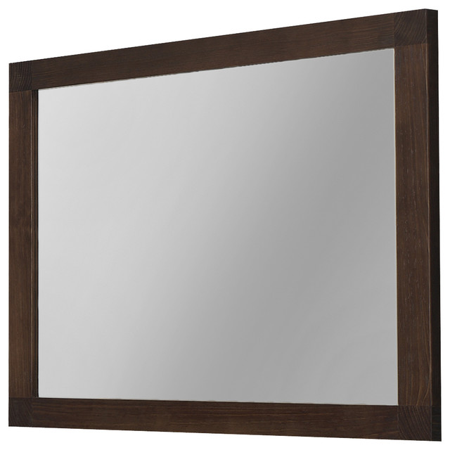  WallFramed Mirror. Solid Wood. Walnut contemporarybathroommirrors