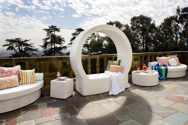 Pod Outdoor Circle Lounge by La Fete - modern - outdoor chaise ...