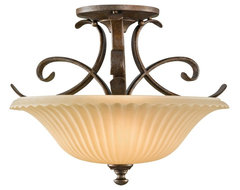 Country - Cottage Somerset 14” Diameter Flushmount Ceiling Fixture traditional ceiling lighting