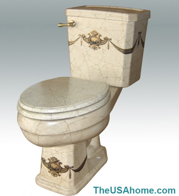 Hand Painted Toilet by Atlantis Porcelain Art Toilets other metro