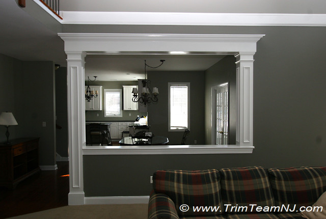 Doorsways and Archways traditional living room