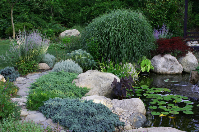 Matisse Garden Pond Walkway - Traditional - Landscape - boston - by ...