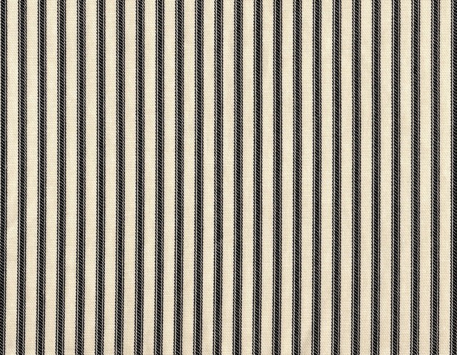 15" Queen Bedskirt Gathered Black Ticking Stripe traditional-bedskirts