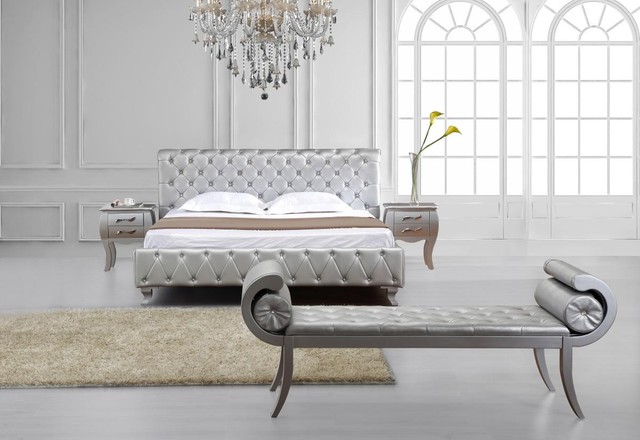 Elegant Leather Modern Design Bed Set - modern - beds - miami - by ...