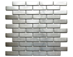 Large Brick Pattern Mosaic Stainless Steel Tile, Sample modern tile