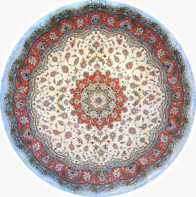 Circular Round Persian Rug Traditional Rugs other metro by