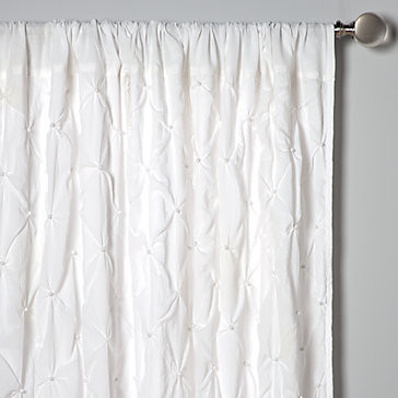 White Frilly Shower Curtain Champagne Curtain Panels