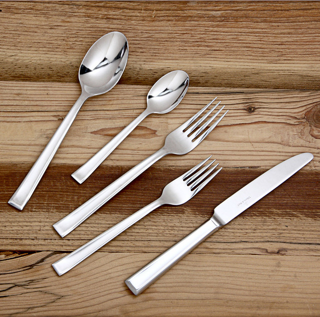 Villeroy & Boch Victor 46piece Flatware Set Contemporary Flatware