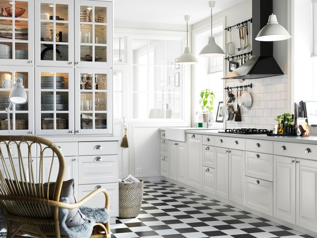 traditional kitchen by IKEA