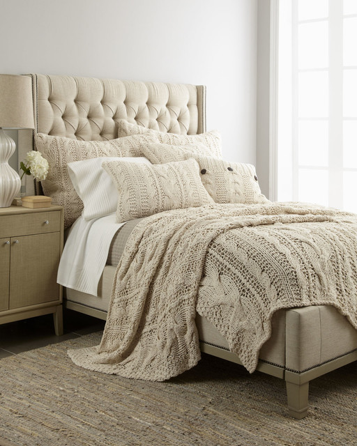 Amity Home Micah Cable-Knit Bed Linens - Traditional - Bedding - by ...