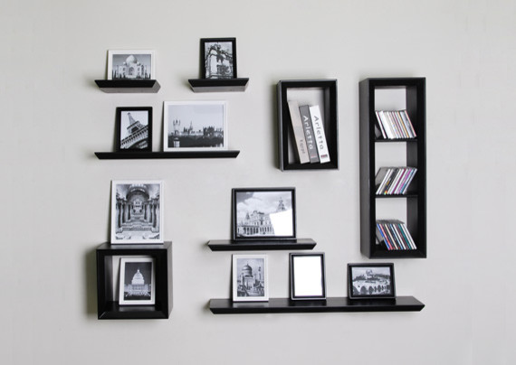 Floating Wall Shelf and Cube Shelves for Picture Solution - modern ...