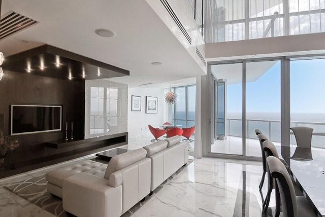 Miami Luxury Condo - Contemporary - Living Room - miami ...