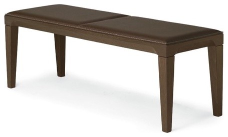 Leather Vogue Bench - modern - benches - by AllModern