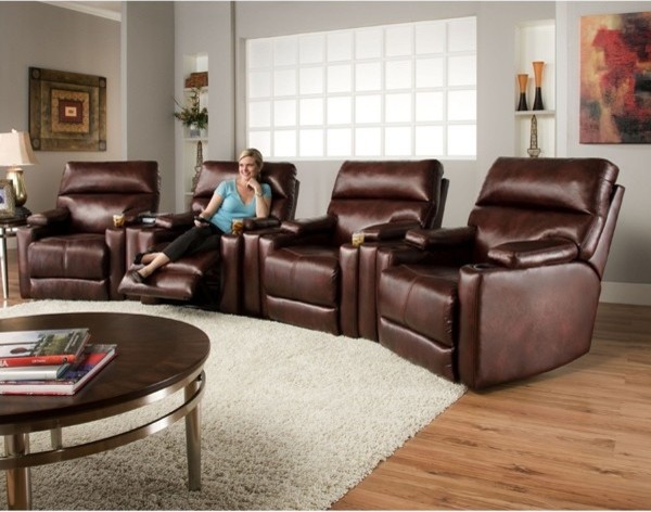Recline Designs - Tango 7 Picese - 4 Wall Hugger Theater Recliners 