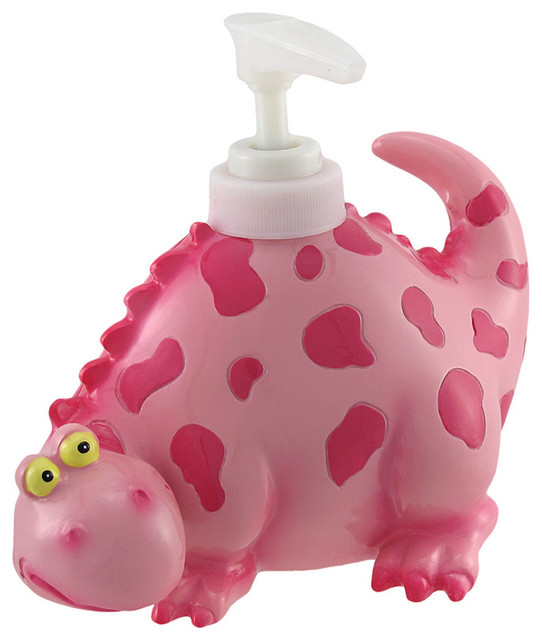 Children's Pink Dinosaur Liquid Soap Dispenser Tropical Soap